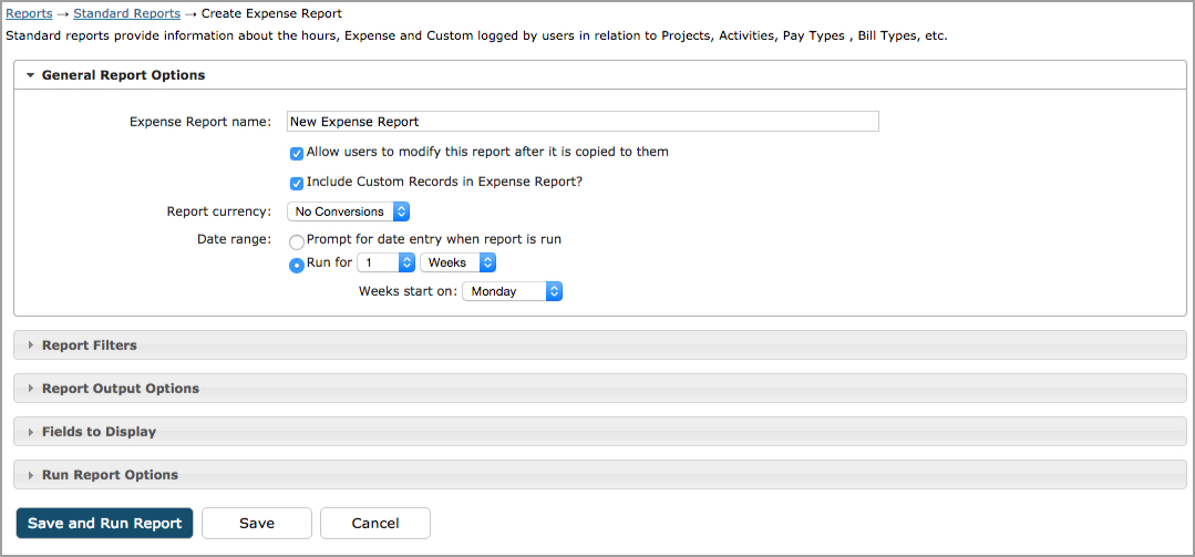 Expense Report