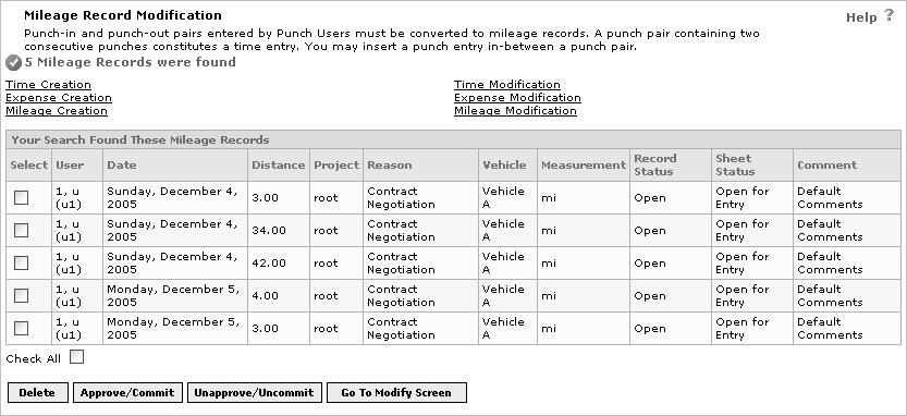 mileage records