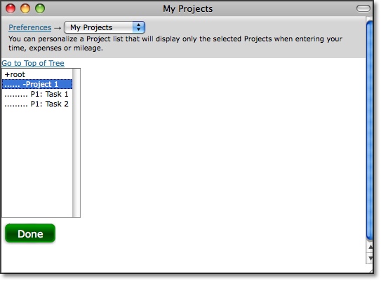 Project tree